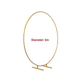 NNEDSZ 2M Wedding Hoop Round Circle Arch Backdrop Flower Display Stand Frame Background