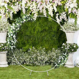 NNEDSZ 2M Wedding Hoop Round Circle Arch Backdrop Flower Display Stand Frame Background