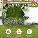 NNEDSZ 2M Wedding Hoop Round Circle Arch Backdrop Flower Display Stand Frame Background