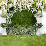 NNEDSZ 2M Wedding Hoop Round Circle Arch Backdrop Flower Display Stand Frame Background
