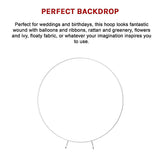 NNEDSZ 2M Wedding Hoop Round Circle Arch Backdrop Flower Display Stand Frame Background