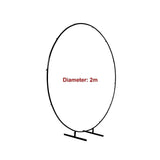 NNEDSZ 2M Wedding Hoop Round Circle Arch Backdrop Flower Display Stand Frame Background
