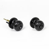 NNEDSZ Door Handle Set Privacy Function Round Black