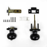 NNEDSZ Door Handle Set Privacy Function Round Black