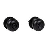 NNEDSZ Door Handle Set Key Lock Function Round Black