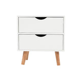 NNEDSZ Bedside Tables Drawers Side Table Nightstand White Storage Cabinet Wood