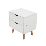 NNEDSZ Bedside Tables Drawers Side Table Nightstand White Storage Cabinet Wood