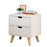 NNEDSZ Bedside Tables Drawers Side Table Nightstand White Storage Cabinet Wood