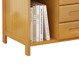 NNEDSZ Bamboo Bedside Table Nightstand Storage Bedroom Sofa Side Stand