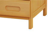 NNEDSZ Bamboo Bedside Table Nightstand Storage Bedroom Sofa Side Stand