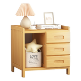 NNEDSZ Bamboo Bedside Table Nightstand Storage Bedroom Sofa Side Stand