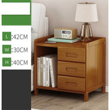NNEDSZ Bamboo Bedside Table Nightstand Storage Bedroom Sofa Side Stand