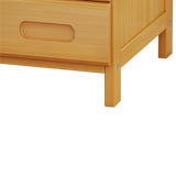 NNEDSZ Bamboo Bedside Table Nightstand Storage Bedroom Sofa Side Stand