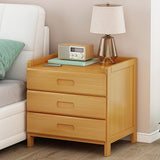 NNEDSZ Bamboo Bedside Table Nightstand Storage Bedroom Sofa Side Stand