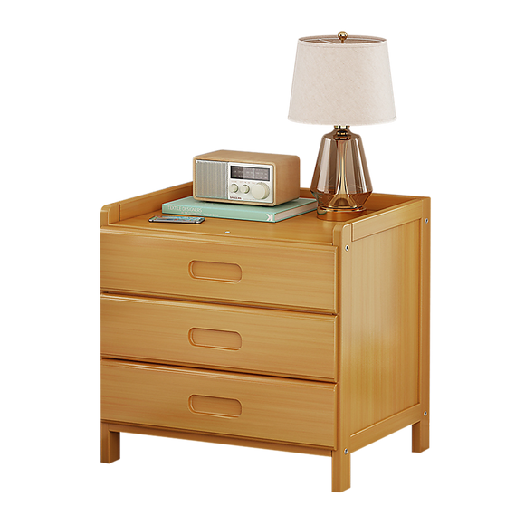 NNEDSZ Bamboo Bedside Table Nightstand Storage Bedroom Sofa Side Stand