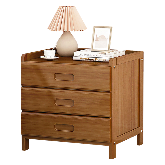 NNEDSZ Bamboo Bedside Table Nightstand Storage Bedroom Sofa Side Stand