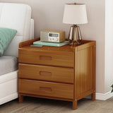 NNEDSZ Bamboo Bedside Table Nightstand Storage Bedroom Sofa Side Stand