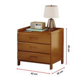 NNEDSZ Bamboo Bedside Table Nightstand Storage Bedroom Sofa Side Stand