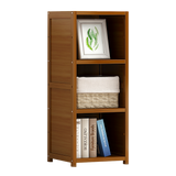 NNEDSZ Bamboo Adjustable Shelf Bookcase Display Storage Rack Stand Livingroom Bedroom