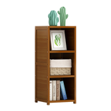 NNEDSZ Bamboo Adjustable Shelf Bookcase Display Storage Rack Stand Livingroom Bedroom
