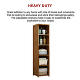 NNEDSZ Bamboo Shelf Bookcase Display Storage Rack Stand Livingroom Bedroom