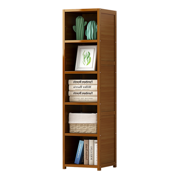 NNEDSZ Bamboo Shelf Bookcase Display Storage Rack Stand Livingroom Bedroom