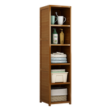 NNEDSZ Bamboo Shelf Bookcase Display Storage Rack Stand Livingroom Bedroom