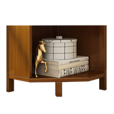 NNEDSZ 5-Shelf Corner Bookcase Industrial Bookshelf Display Storage Stand