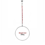 NNEDSZ Aerial Yoga Hoop 90CM Lyra Hoop Circus Single Point Aerial Ring Set