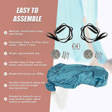 NNEDSZ 5x2.8m Yoga Pilates Aerial Silk Kit Swing Anti-Gravity Hammock