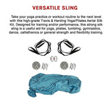 NNEDSZ 5x2.8m Yoga Pilates Aerial Silk Kit Swing Anti-Gravity Hammock