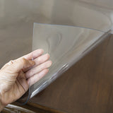 NNEDSZ PVC Tablecloth Protector 107X213.4CM Clear Plastic Table Cloth Cover Transparent