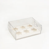 NNEDSZ 10Pcs Clear Dessert Boxes Cupcake Packing Boxes Bakery Cake Wrapping Boxes