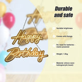 NNEDSZ Happy Birthday Neon Sign Hanging Glowing Party Decoration