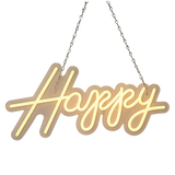 NNEDSZ Happy Birthday Neon Sign Hanging Glowing Party Decoration