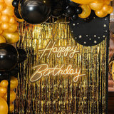 NNEDSZ Happy Birthday Neon Sign Hanging Glowing Party Decoration