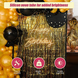 NNEDSZ Happy Birthday Neon Sign Hanging Glowing Party Decoration