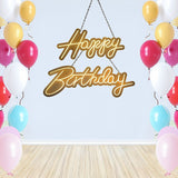 NNEDSZ Happy Birthday Neon Sign Hanging Glowing Party Decoration