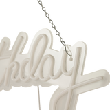 NNEDSZ Happy Birthday Neon Sign Hanging Glowing Party Decoration