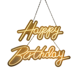 NNEDSZ Happy Birthday Neon Sign Hanging Glowing Party Decoration
