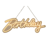 NNEDSZ Happy Birthday Neon Sign Hanging Glowing Party Decoration