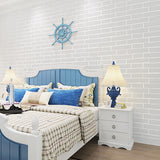 NNEDSZ White Brick Wallpaper Vinyl Vintage