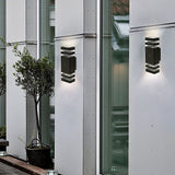 NNEDSZ Modern 12" LED Up Down Wall Light dual Lamp Fixtures Outdoor Dusk to Dawn Sensor