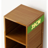 NNEDSZ Bamboo Adjustable Shelf Bookcase Display Storage Rack Stand Livingroom Bedroom Set