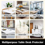 NNEDSZ PVC Tablecloth Protector Table Cover Dining Table Cloth Plastic 2134x1070mm 1.5mm