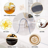 NNEDSZ PVC Tablecloth Protector Table Cover Dining Table Cloth Plastic 2134x1070mm 1.5mm