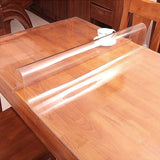 NNEDSZ PVC Tablecloth Protector Table Cover Dining Table Cloth Plastic 2800x1170mm 2.0mm