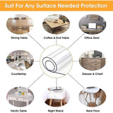 NNEDSZ PVC Tablecloth Protector Table Cover Dining Table Cloth Plastic 2800x1170mm 2.0mm