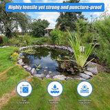NNEDSZ Fish Pond Liner 3 x 4.6m x 0.5mm Garden Pool Membrane Reinforced