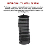 NNEDSZ Herb Drying Rack Net 8 Layer Dryer Mesh Hanging Dryer Rack Zipper Dry Rack